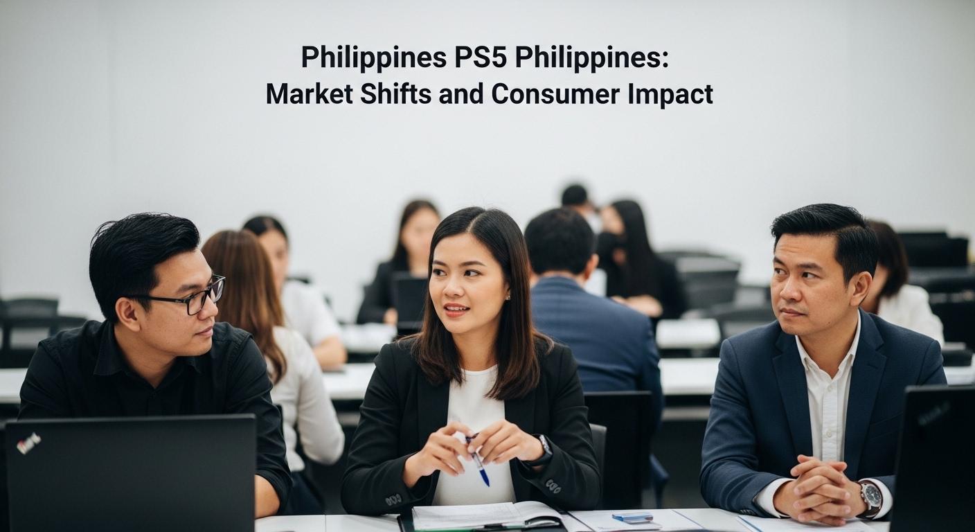 Editorial illustration of PS5 in the Philippines market with TikTok motif.