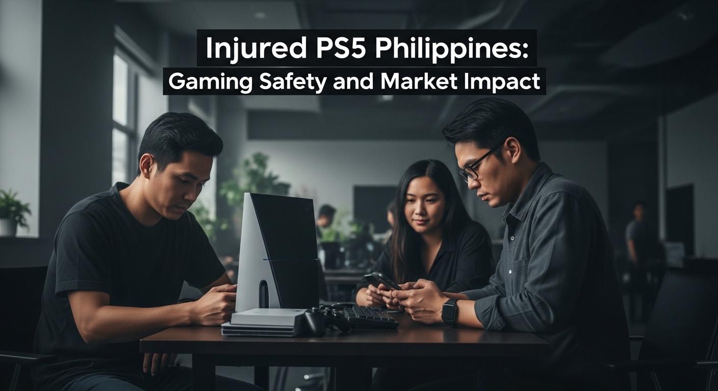 Filipino gamer with PS5 and TikTok on screen