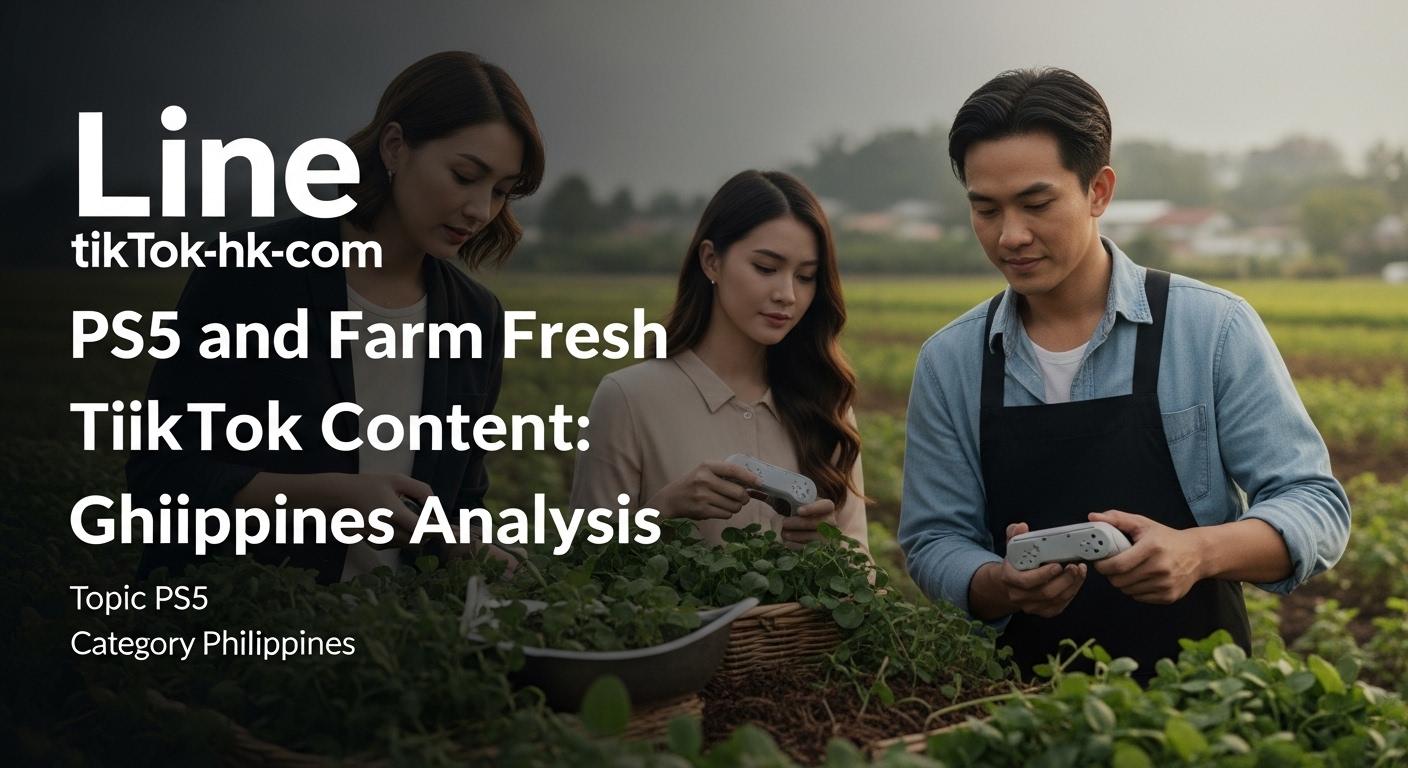 PS5 with farm fresh content concept on TikTok in the Philippines.