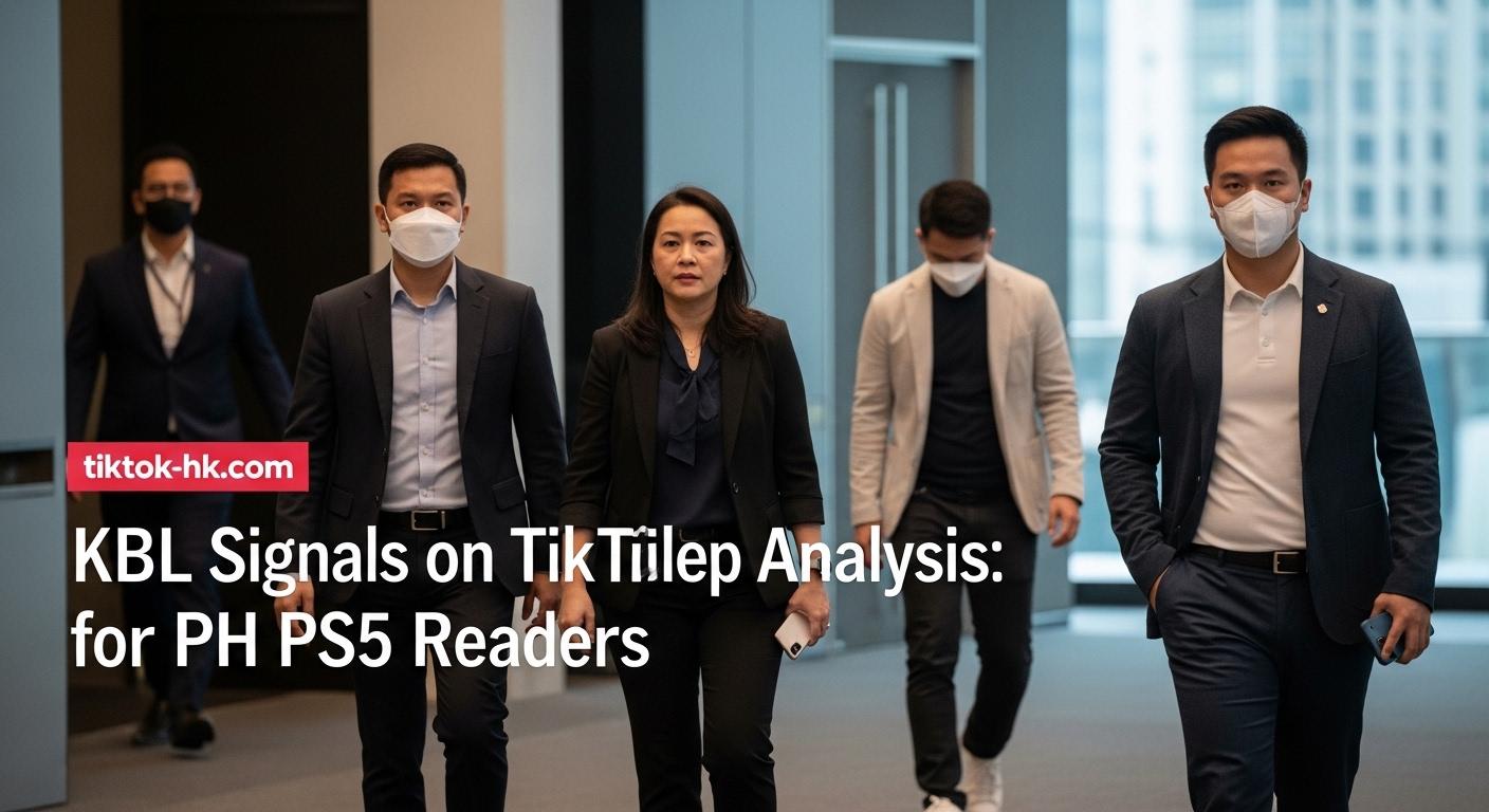 PS5 console and TikTok on a Philippines-focused backdrop illustrating cross-domain keyword analysis of 'kbl'.