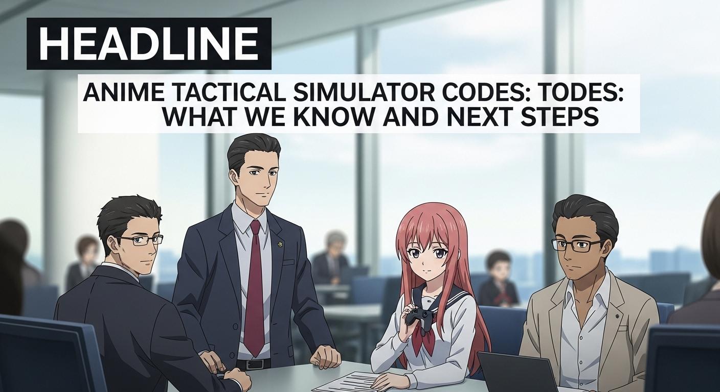 Anime Tactical Simulator Codes: What We Know and Next Steps